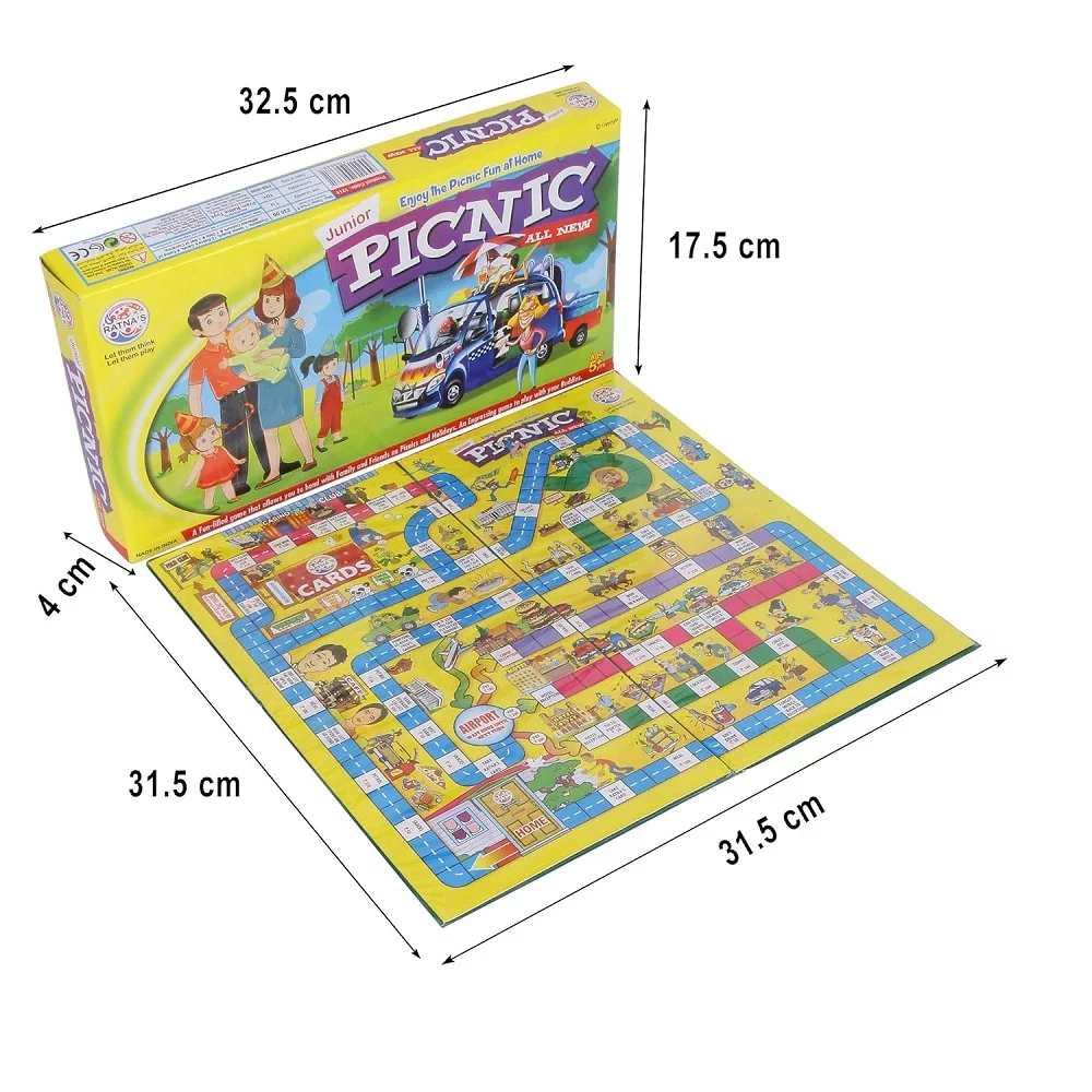 RATNA'S Picnic Board Game Junior: Fun & Learning for Ages 5+ - Image 2