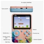 G5 Retro Handheld Video Game Console | 500-in-1 Classic Games | TV Output Gaming Pad | Rechargeable | 1 Player - Image 6