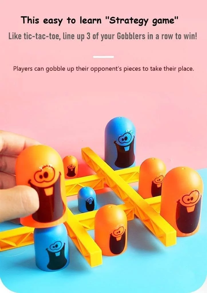 Gobble Tic Tac Stack: Stack & Win! Classic Tic Tac Toe with a Twist (Ages 6+) - Image 6