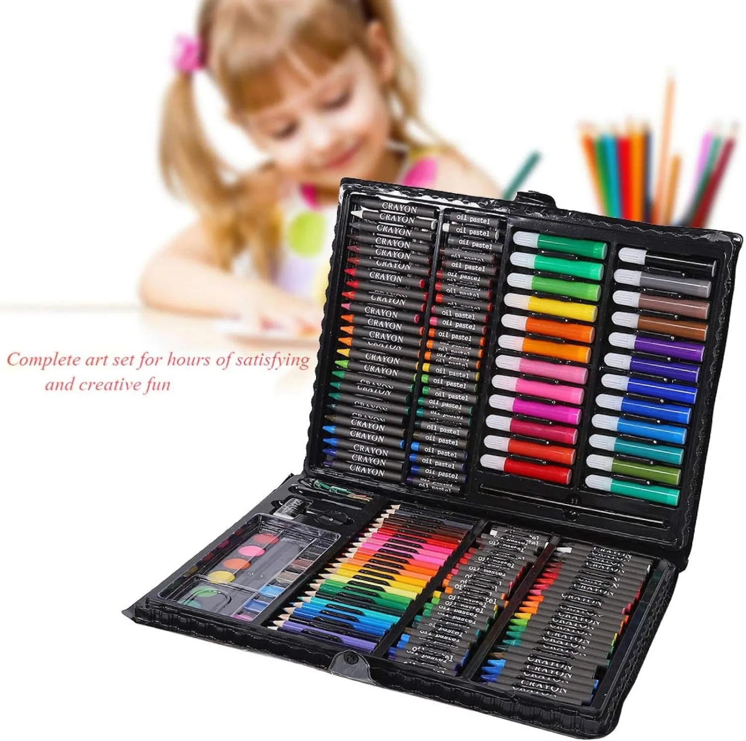 168-Piece Art & Painting Color Kit (Age 3+) - Image 4