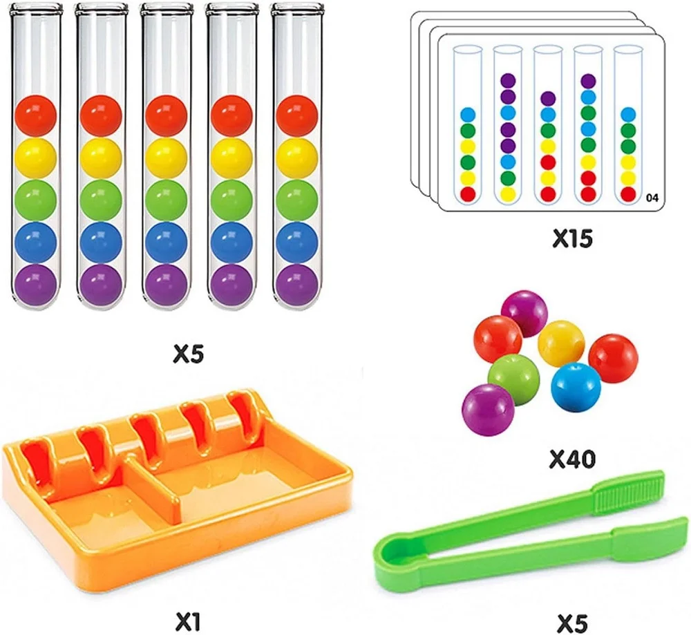 Montessori-Inspired Bead Matching Game (Age 3+) - Image 3
