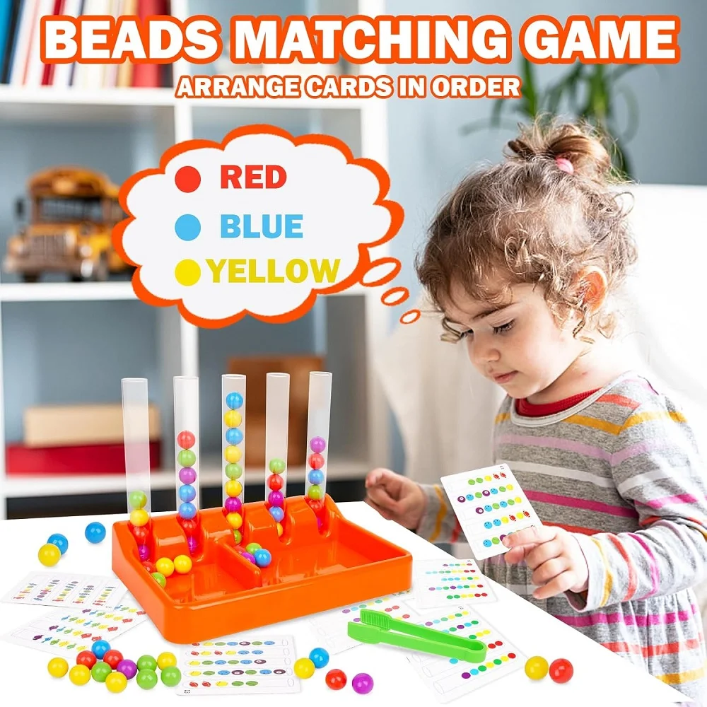 Montessori-Inspired Bead Matching Game (Age 3+) - Image 5