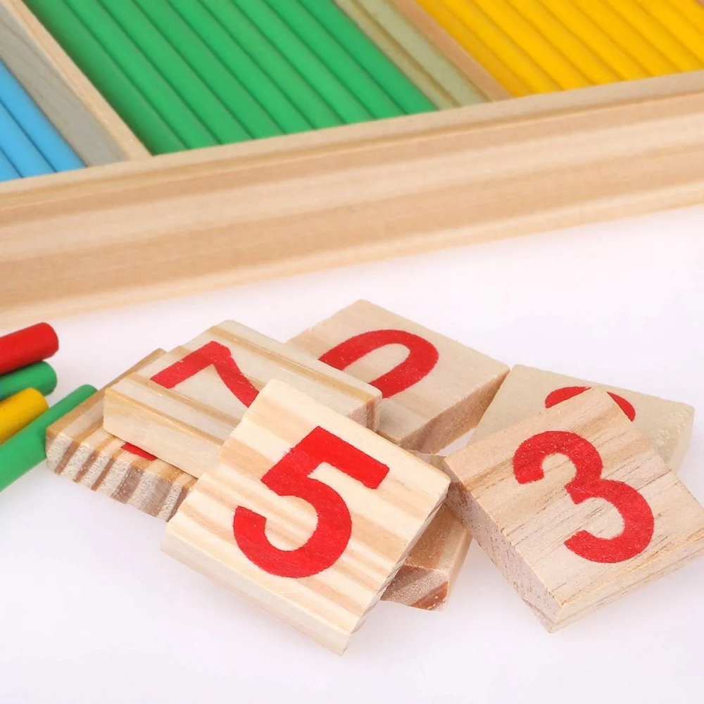 Mathematical Intelligence Stick Wooden Learning Toys for Preschoolers - Image 4
