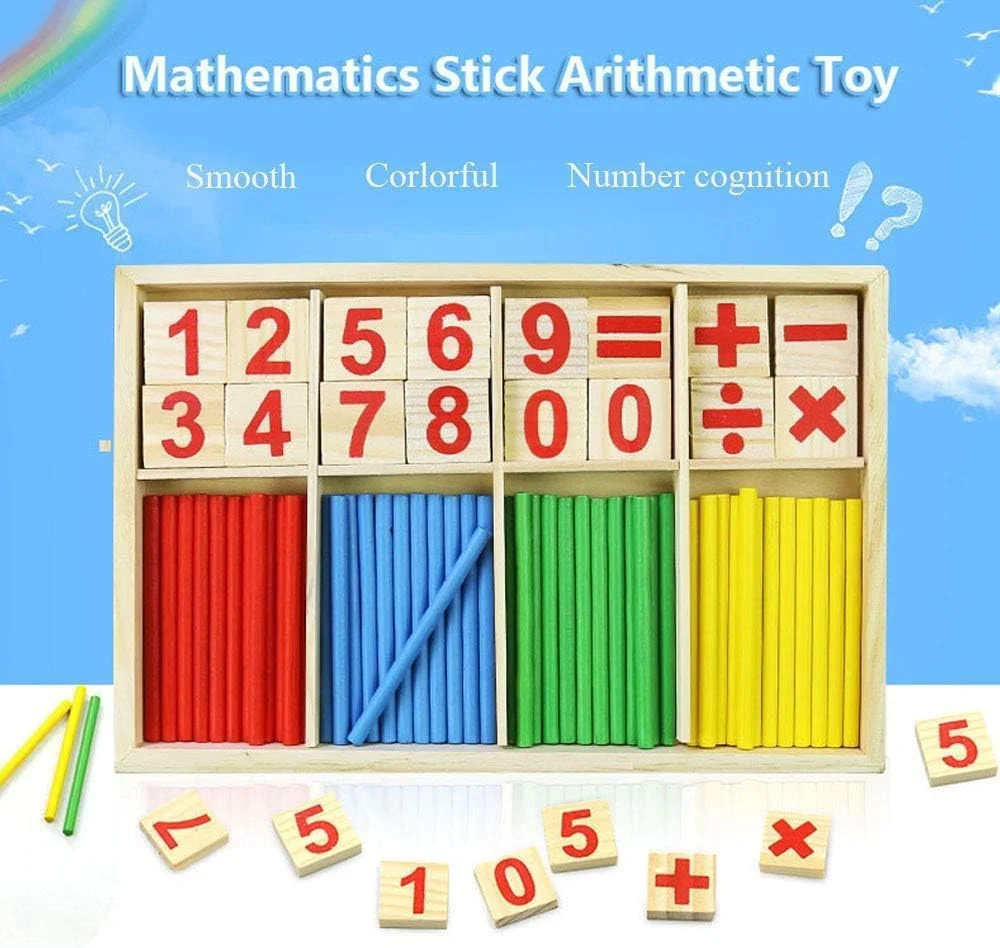 Mathematical Intelligence Stick Wooden Learning Toys for Preschoolers - Image 6