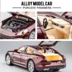 1:24 Scale Porsche Panamera Die-Cast Metal Model with Lights, Sound, and Smoke - Image 3