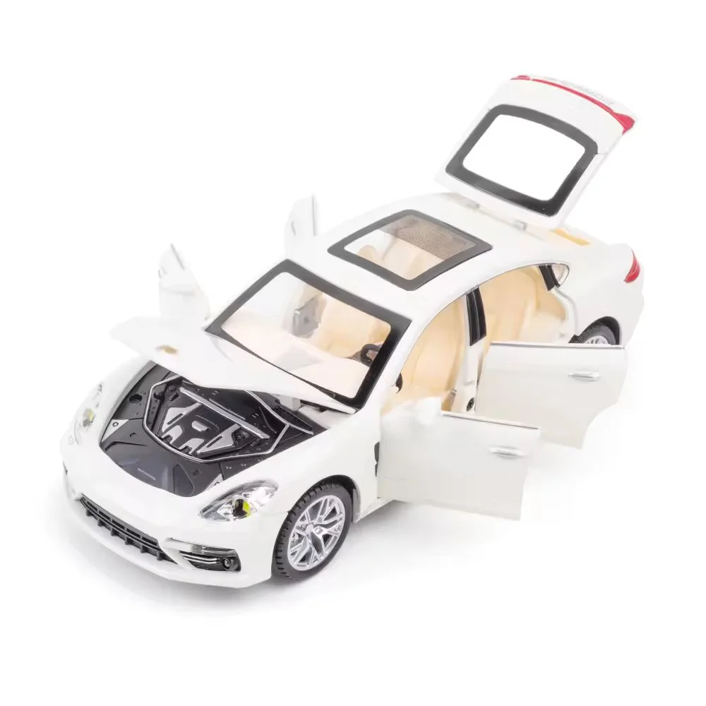 1:24 Scale Porsche Panamera Die-Cast Metal Model with Lights, Sound, and Smoke - Image 6