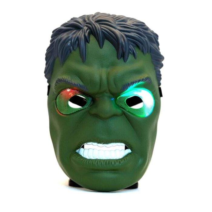 Hulk Face Mask with LED Eyes for kids at shopbefikar