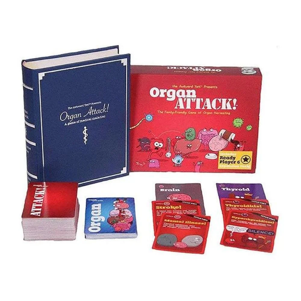 Organ Attack Card Game – Hilarious Family-Friendly Memory & Strategy Game | 2–4 Players | Ages 10+
