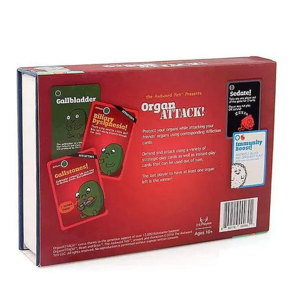Organ Attack – Hilarious Family-Friendly Card Game | Memory & Strategy Gameplay | 2–4 Players | Ages 10+ | 15–30 Min Playtime - Image 6