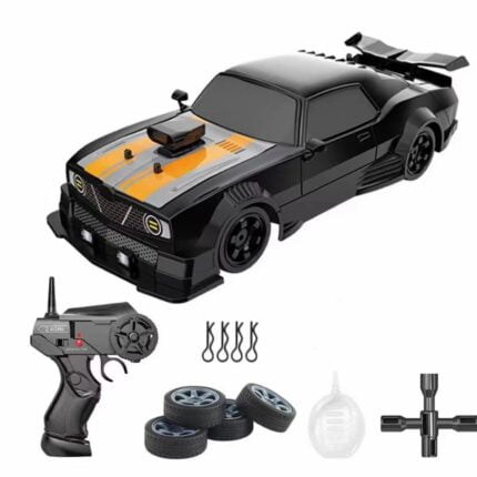 High-Speed Drifting: Shopbefikar RC Car with Interchangeable Tires BLACK COLOUR