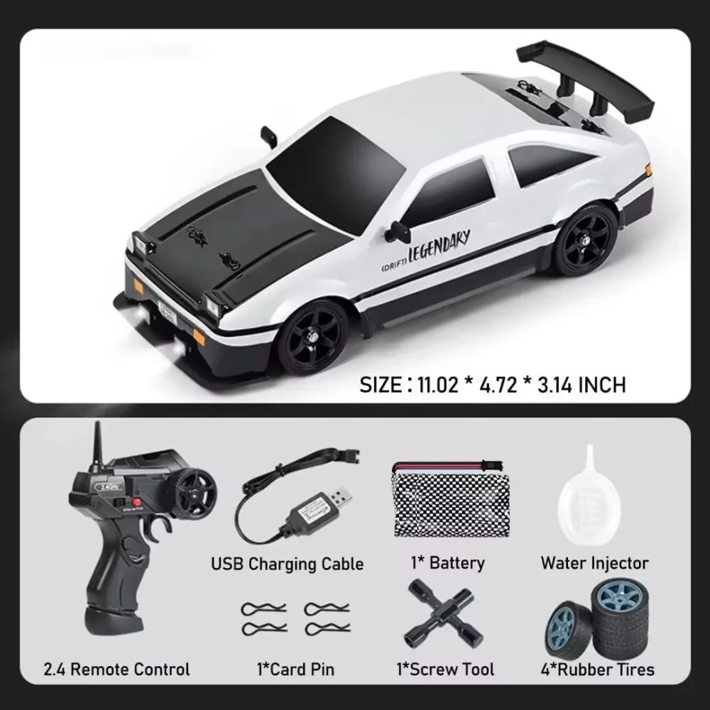 High-Speed RC Drift Car - 2.4GHz 4WD Hobby Racing Car with LED Lights & Drifting Tires - Image 8