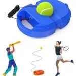 Tennis Trainer Rebound Ball with String | Self Practice Tennis & Cricket Trainer | Fill with Sand or Water