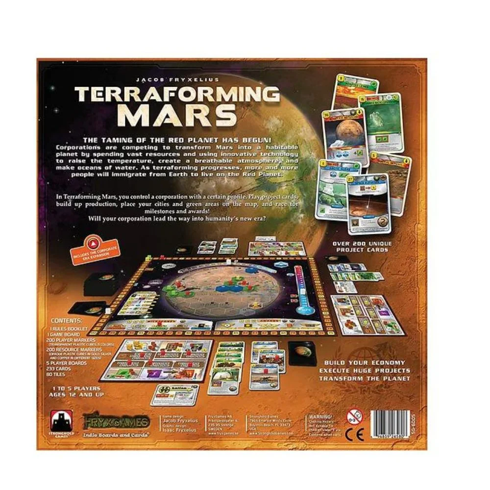 Terraforming Mars – Strategic Board Game | Planetary Engineering & Resource Management | 1–5 Players | Ages 12+ | 120–180 Min Playtime - Image 2