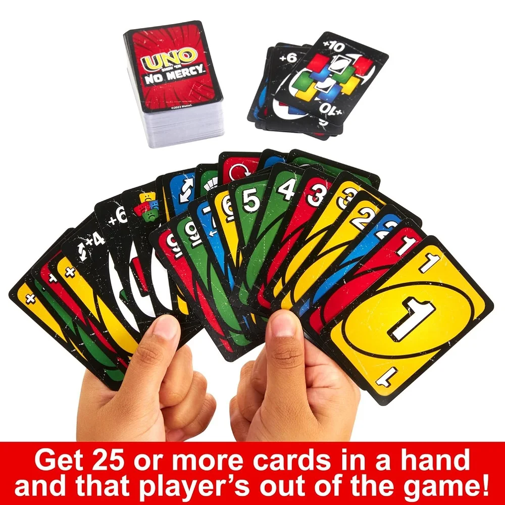 UNO No Mercy Card Game – Tough New Rules, Endless Fun for Game Nights -168 Cards - Image 4