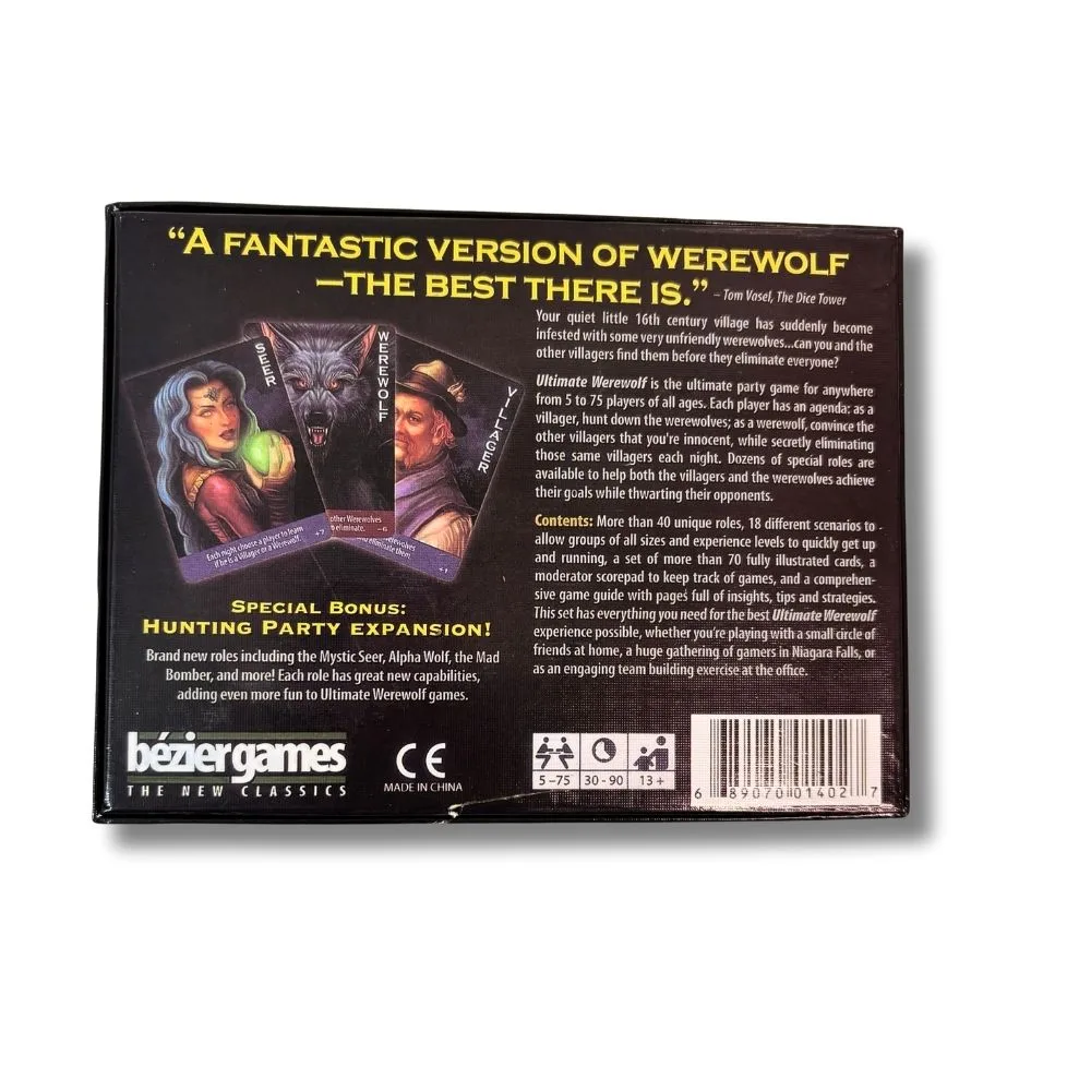 Werewolf – Classic Social Deduction Card Game | Bluff, Deduce & Strategize | 8–18 Players | Ages 13+ | 30–60 Min Playtime - Image 6