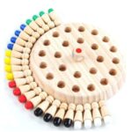 Educational and Engaging: Wooden Memory Match Stick Chess Game