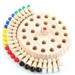 Educational and Engaging: Wooden Memory Match Stick Chess Game