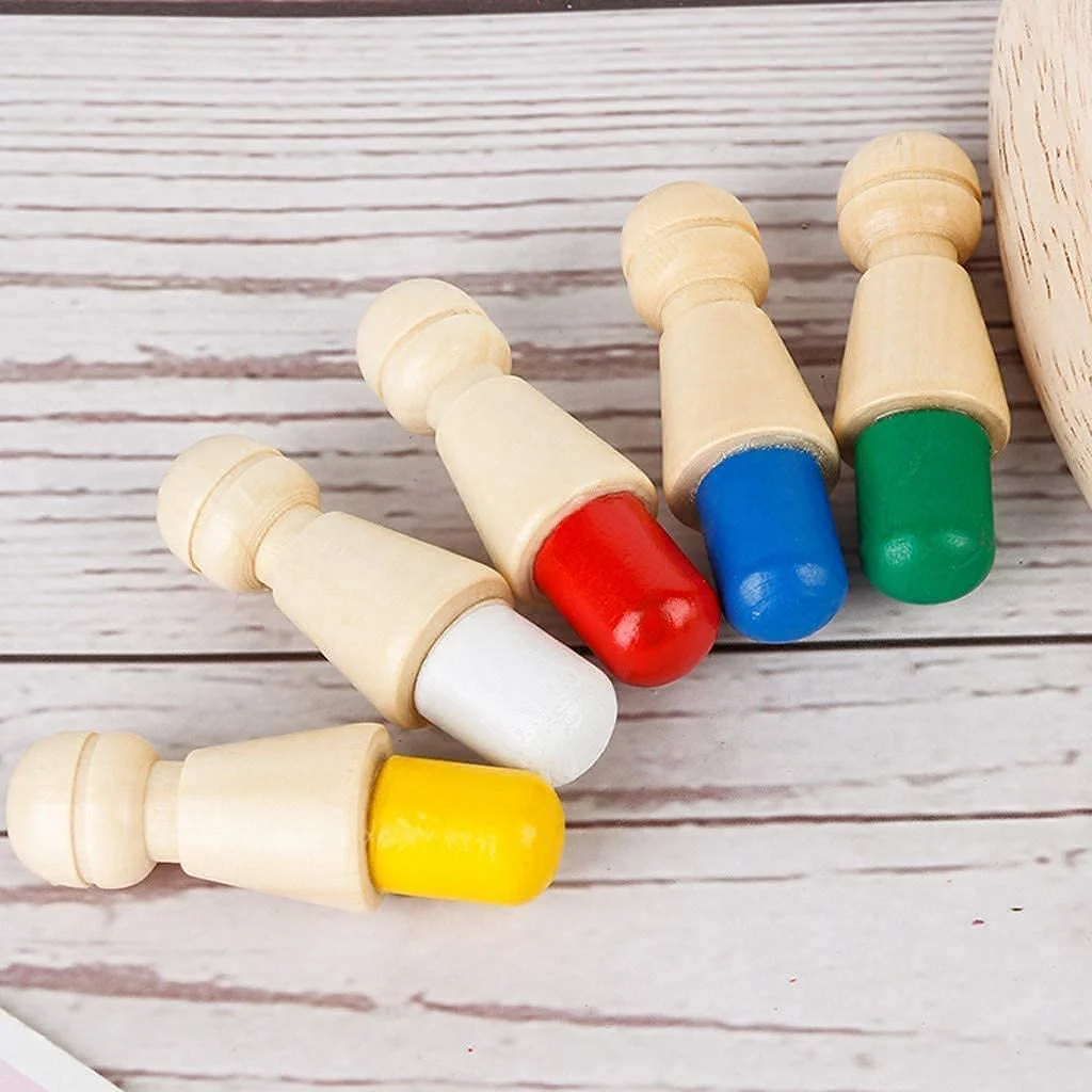 Wooden Memory Match Stick Chess Game (Age 3+) - Image 7