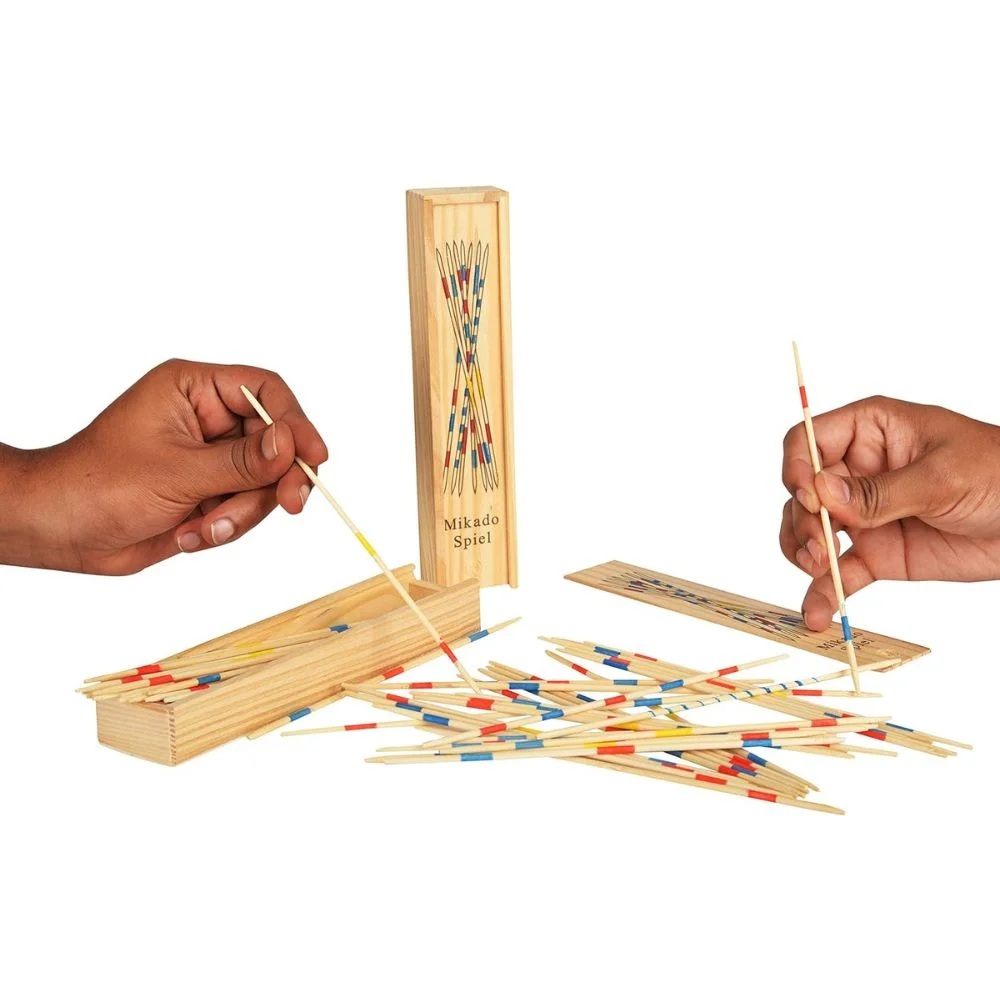 Mikado Stick Game with 31 Sticks and Wooden Box - Image 3