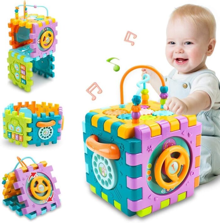 ShopBefikar 6-in-1 Activity Cube: Educational & Fun for Toddlers