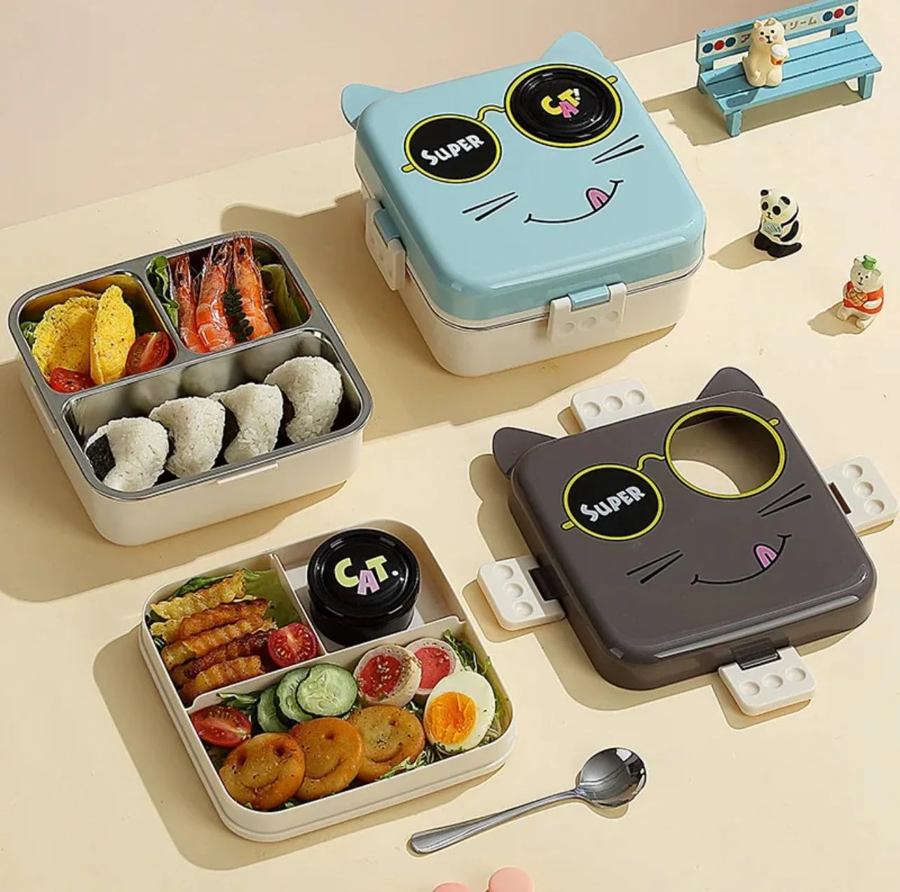 Kiki Kool Double Decker Stainless Steel Lunch Box - Image 4