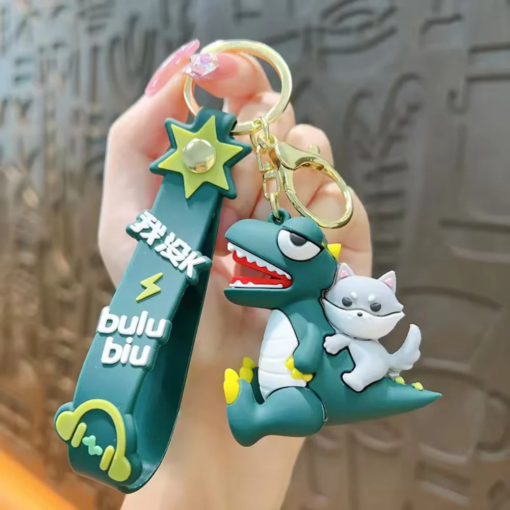 Anime Astronaut and Dinosaur Keychains with Sticky Hooks - Image 6