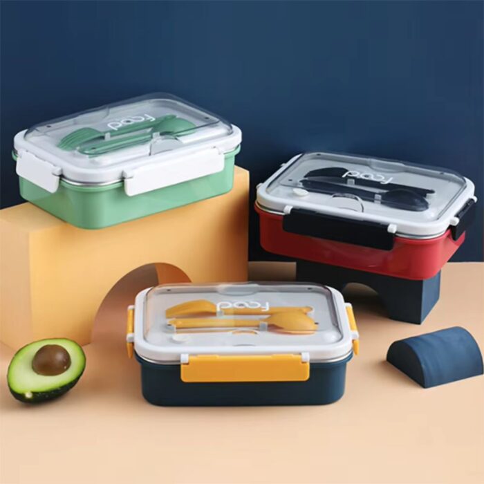 Royal Curry Lunch Box | Stainless Steel, Leak-Proof, Cutlery Storage