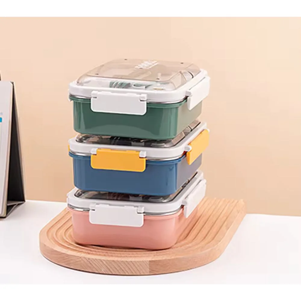 Royal Curry Lunch Box | Stainless Steel, Leak-Proof, Cutlery Storage - Image 8