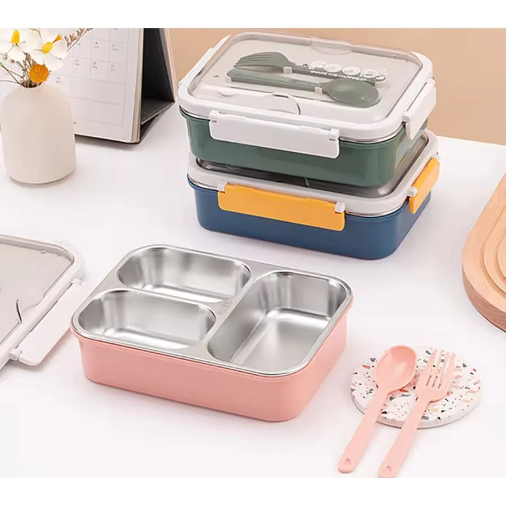 Royal Curry Lunch Box | Stainless Steel, Leak-Proof, Cutlery Storage - Image 5