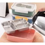 Royal Curry Lunch Box | Stainless Steel, Leak-Proof, Cutlery Storage - Image 6