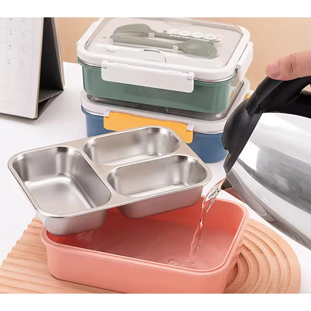 Royal Curry Lunch Box | Stainless Steel, Leak-Proof, Cutlery Storage - Image 6