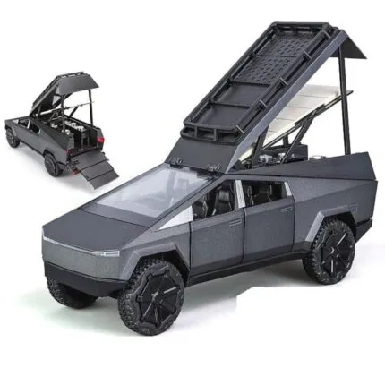 Tesla cybertruck camper van mat black colour