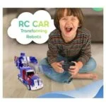 Transforming Optimus Prime RC Car: 1:14 Scale, LED Lights, High Speed (Age 6+) - Image 8