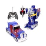 Transforming Optimus Prime RC Car: 1:14 Scale, LED Lights, High Speed (Age 6+) - Image 2