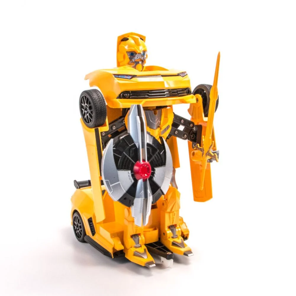 Transforming Bumblebee RC Car: 1:14 Scale, LED Lights, High Speed (Age 6+) - Image 3