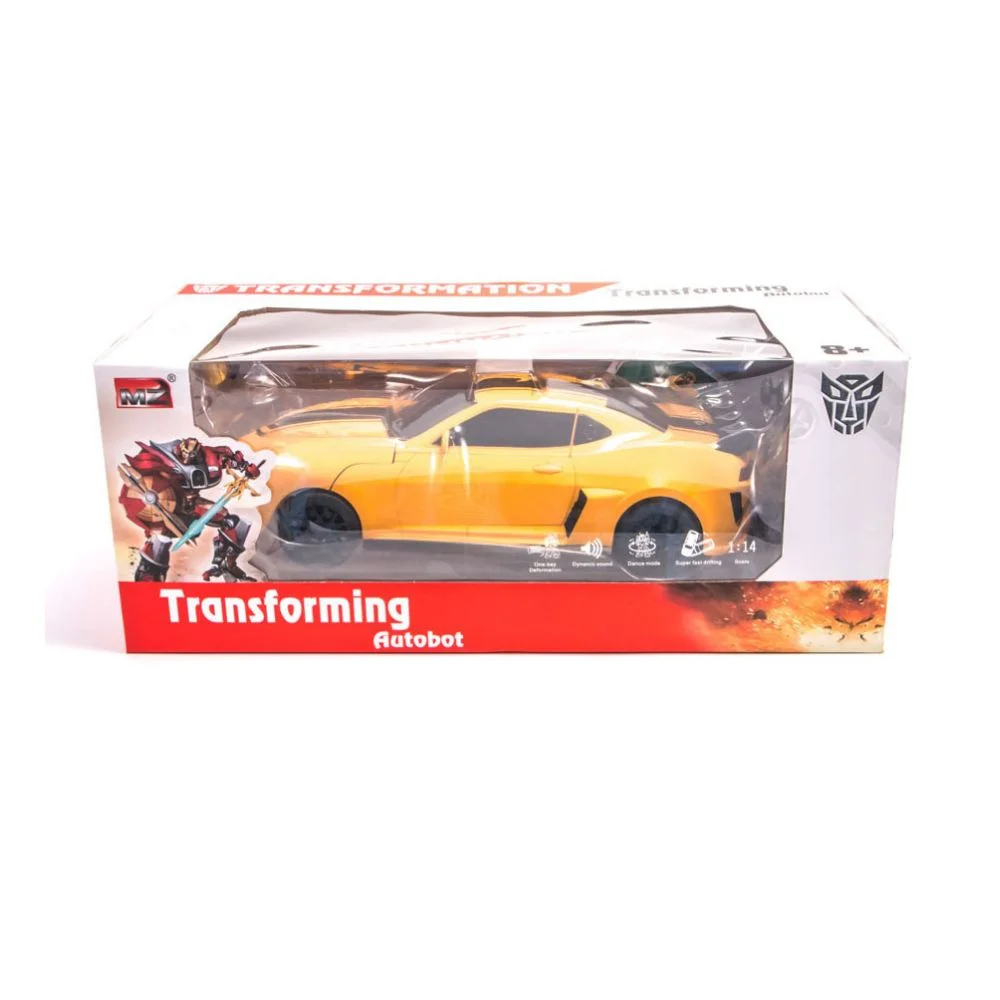 Transforming Bumblebee RC Car: 1:14 Scale, LED Lights, High Speed (Age 6+) - Image 6