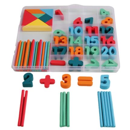 Wooden Montessori Toy Counting and Calculation: Early Math Learning