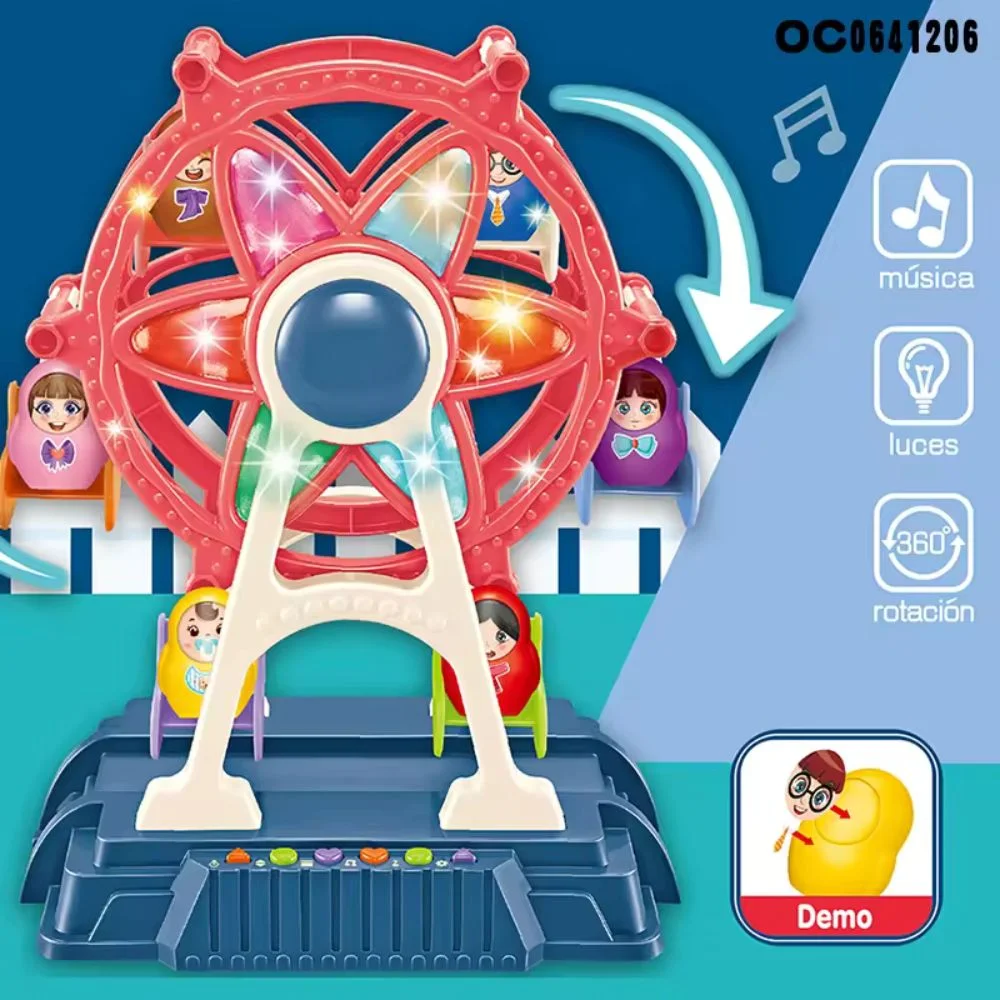 Amusement Park Toys: Rotary Airplane, Ferris Wheel, and Rotary Swing (Age 3+) - Image 4