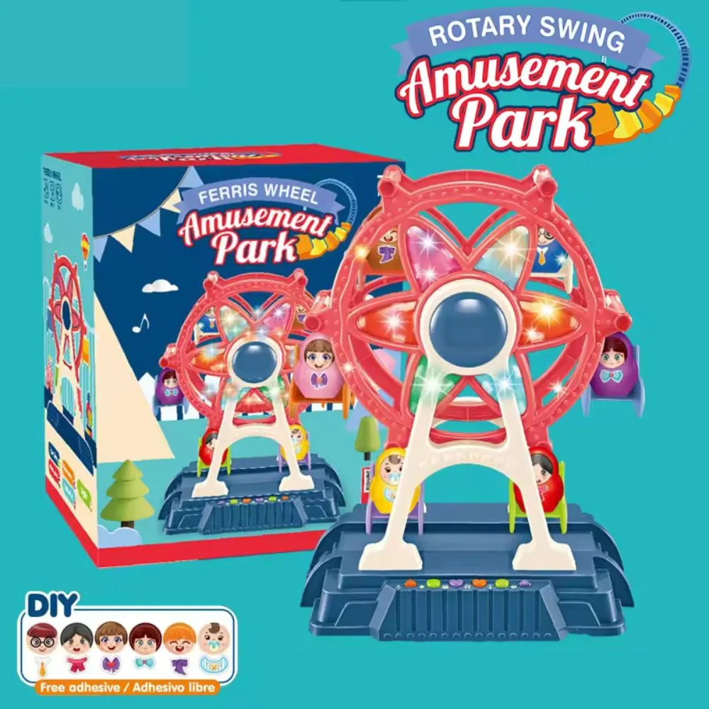 Amusement Park Toys: Rotary Airplane, Ferris Wheel, and Rotary Swing (Age 3+) - Image 8