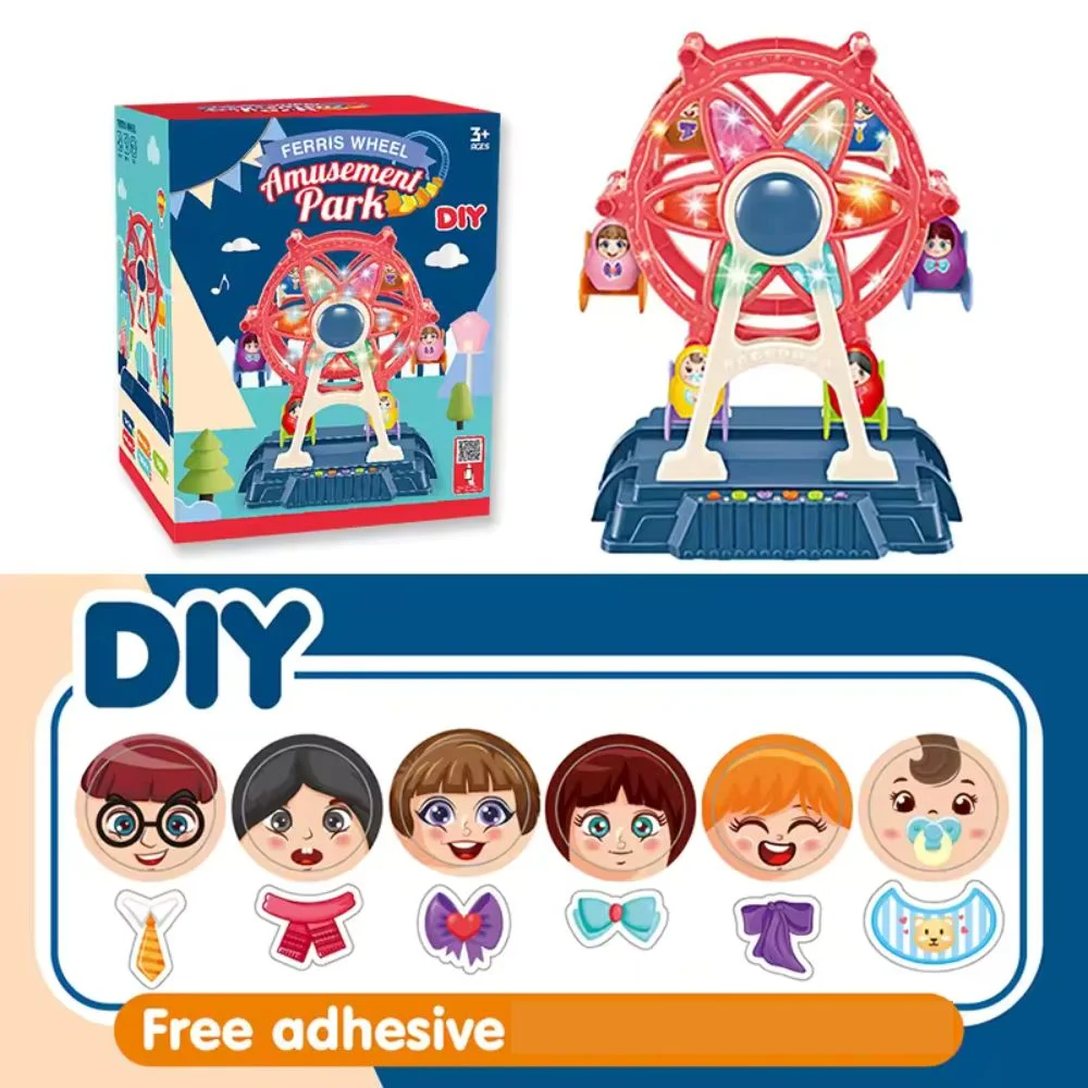 Amusement Park Toys: Rotary Airplane, Ferris Wheel, and Rotary Swing (Age 3+) - Image 2