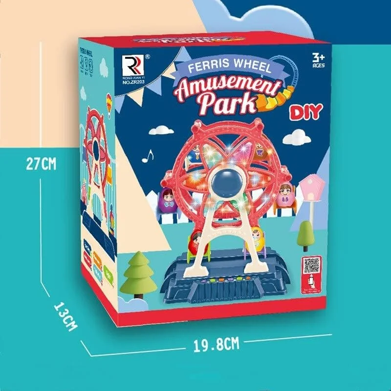 Amusement Park Toys: Rotary Airplane, Ferris Wheel, and Rotary Swing (Age 3+) - Image 9