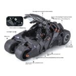 Batmobile Tumbler Dark Knight | Diecast Metal Car Model | 1:24 Scale | Lights & Sound | Collectible - Image 6