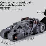 Batmobile Tumbler Dark Knight | Diecast Metal Car Model | 1:24 Scale | Lights & Sound | Collectible - Image 2