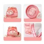 Bear-Shaped Kids' Water Bottle - 800ML | Anti-Leak, BPA Free - Image 5