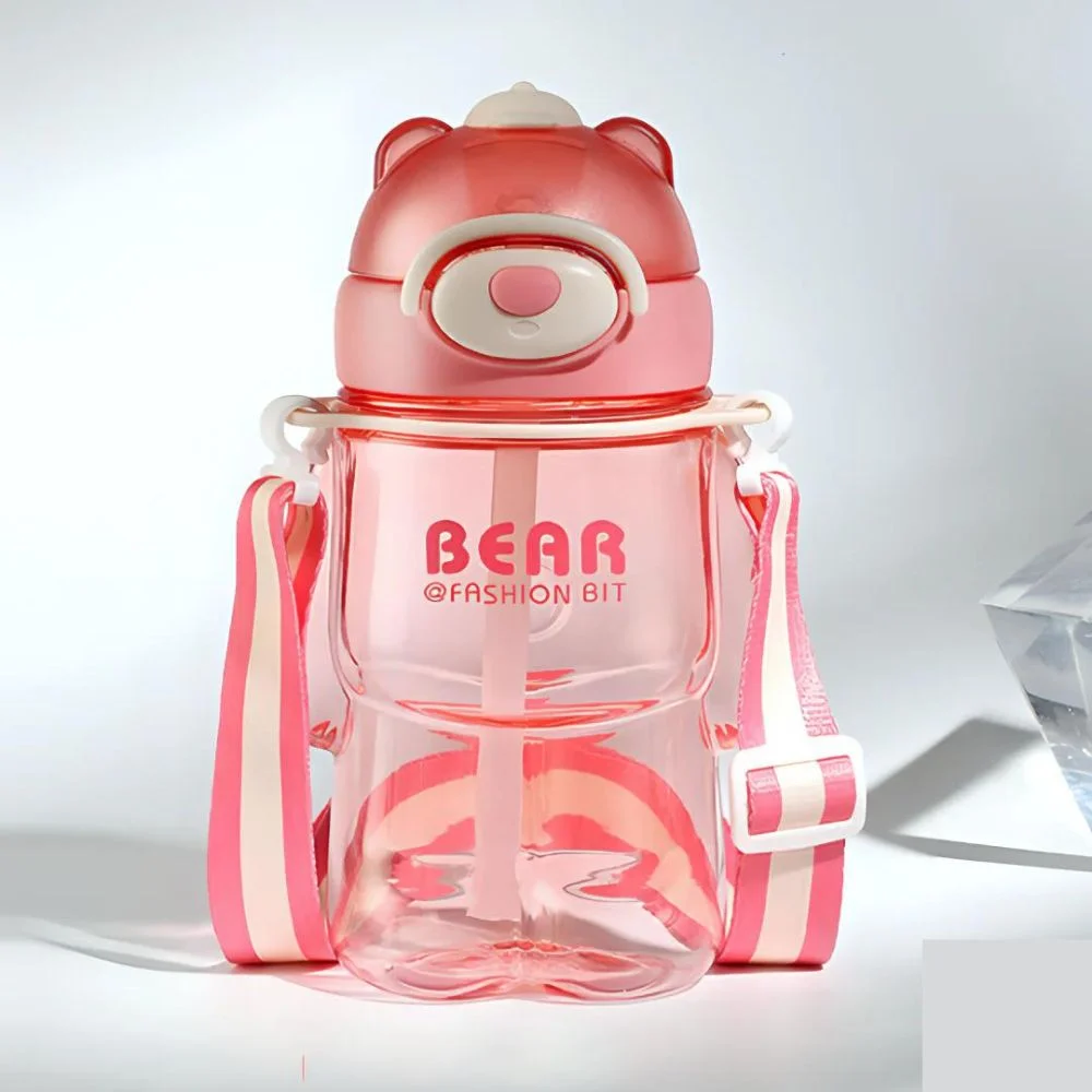 Bear-Shaped Kids' Water Bottle - 800ML | Anti-Leak, BPA Free - Image 6