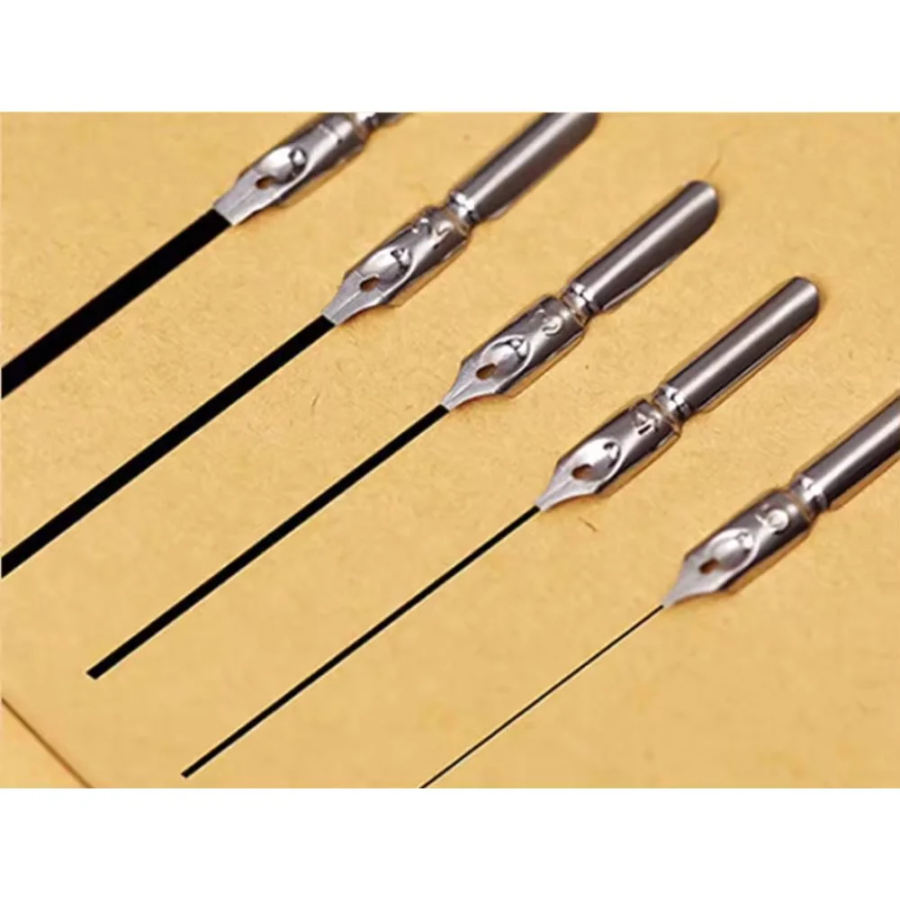 Feather Calligraphy Pen Set | Vintage-Inspired, 5 Nibs, Wax Seal - Image 6