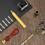 Feather Calligraphy Pen Set | Vintage-Inspired, 5 Nibs, Wax Seal - Image 8