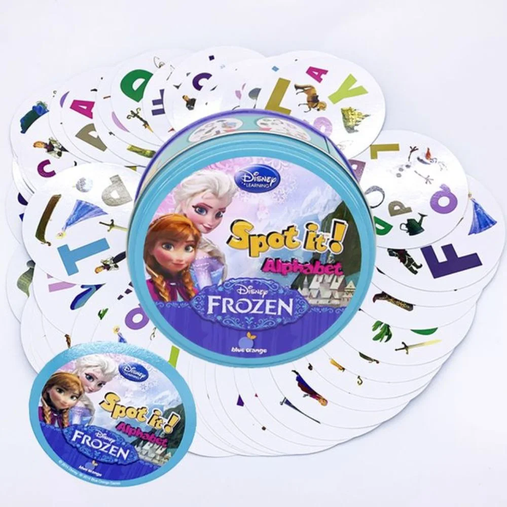 Spot It! Frozen Alphabet Edition | Alphabet Matching Card Game for Kids | 2–8 Players | Age 6+ - Image 3