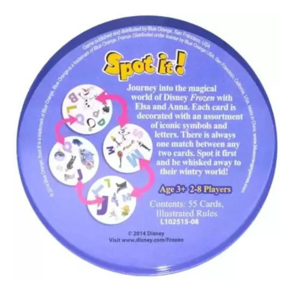 Spot It! Frozen Alphabet Edition | Alphabet Matching Card Game for Kids | 2–8 Players | Age 6+ - Image 4