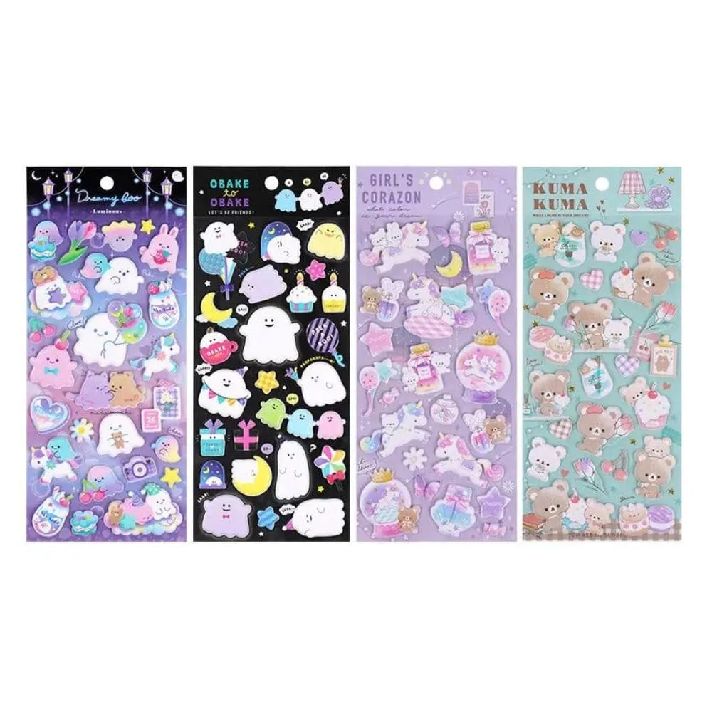 3D Puffy Foam Stickers: Unicorn, Teddy Bear, and More (Pack of 4) - Image 5